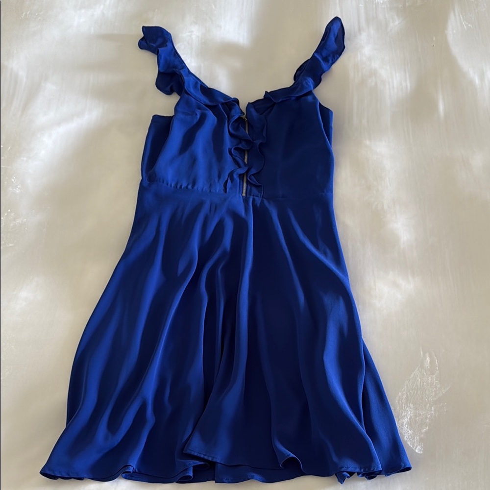 Express Blue Ruffled Sundress Size 2